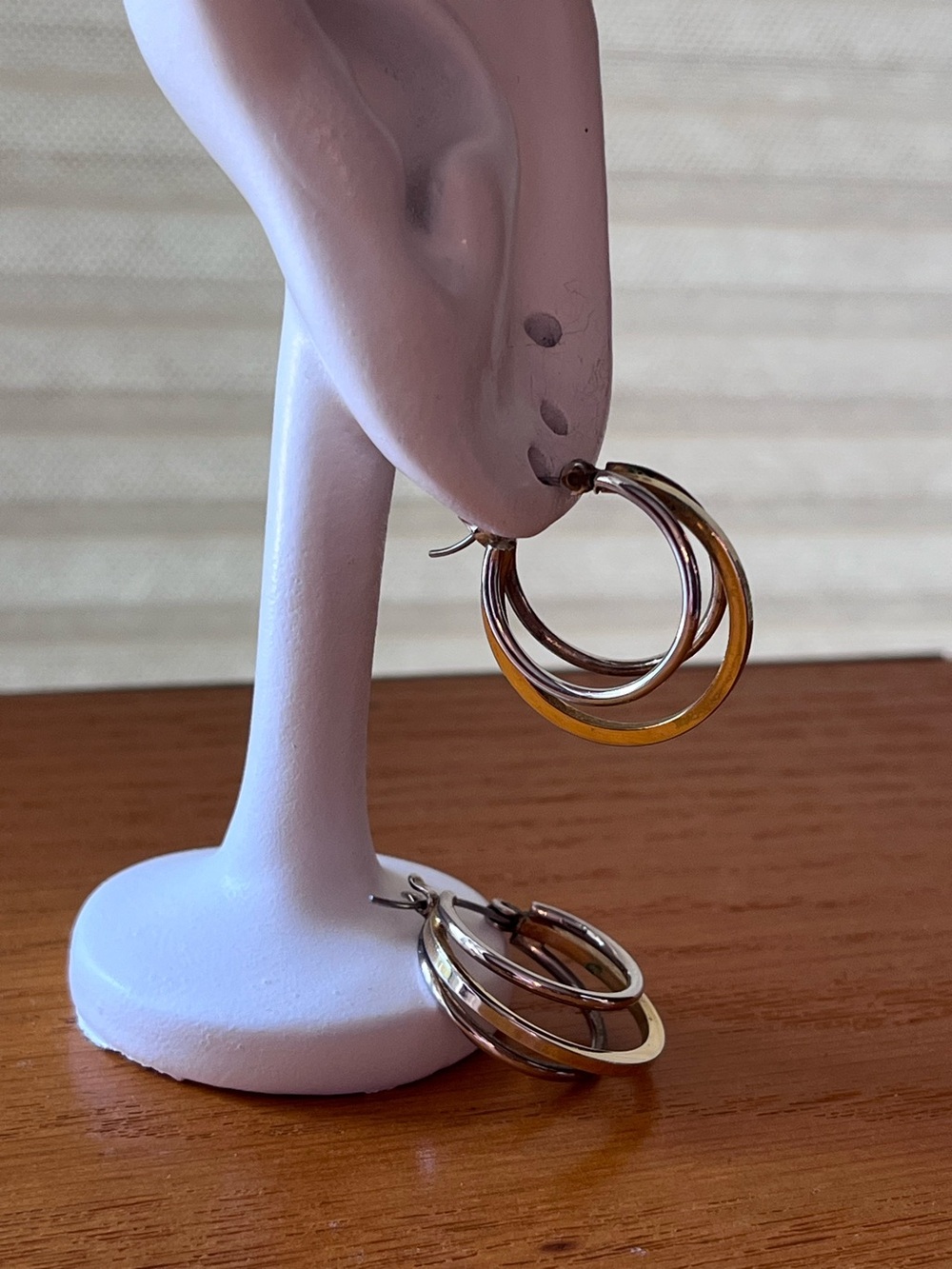 Two Tone Hoop Earrings